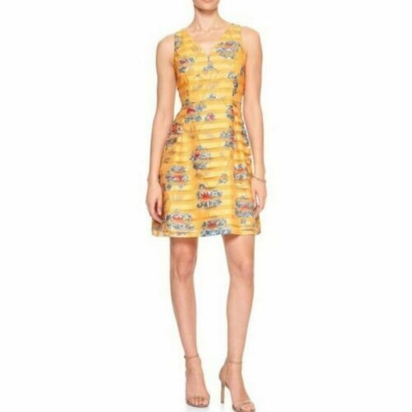 Banana Republic Dresses & Skirts - BANANA REPUBLIC Women's Dress sz 10 Yellow Sheer